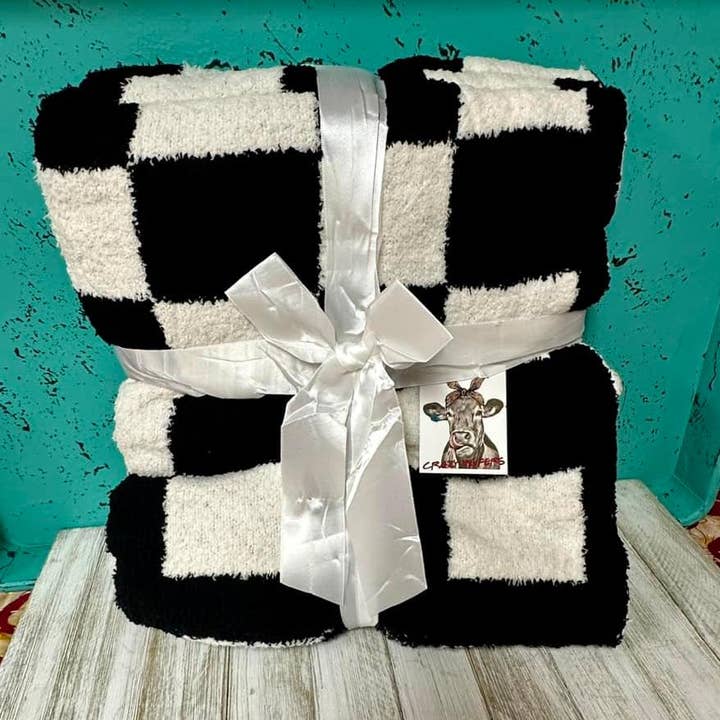 Crazy Heifers Wholesale - Wholesale Throw Blanket - Checkered Print Blankets