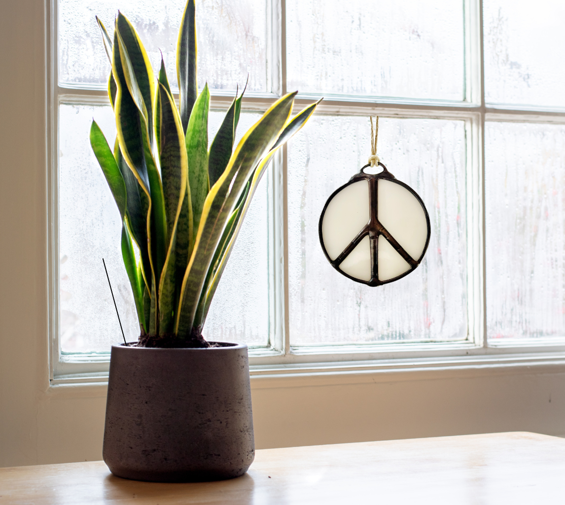 Samara Designs Studio - Wholesale Suncatcher - Glass Peace Sign Suncatcher24