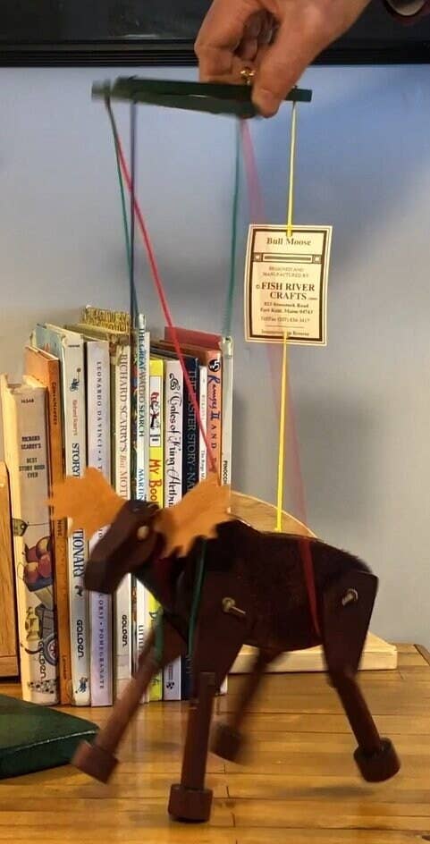 REMOVED BRAND - Wholesale Puppet - Kids & Baby - Animated Bull Moose - A Marionette Wooden Action Toy1