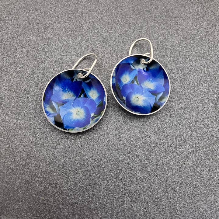 erin.k creative studio - Wholesale Dangle earrings - HEIDI - Hydrangea domed earrings5