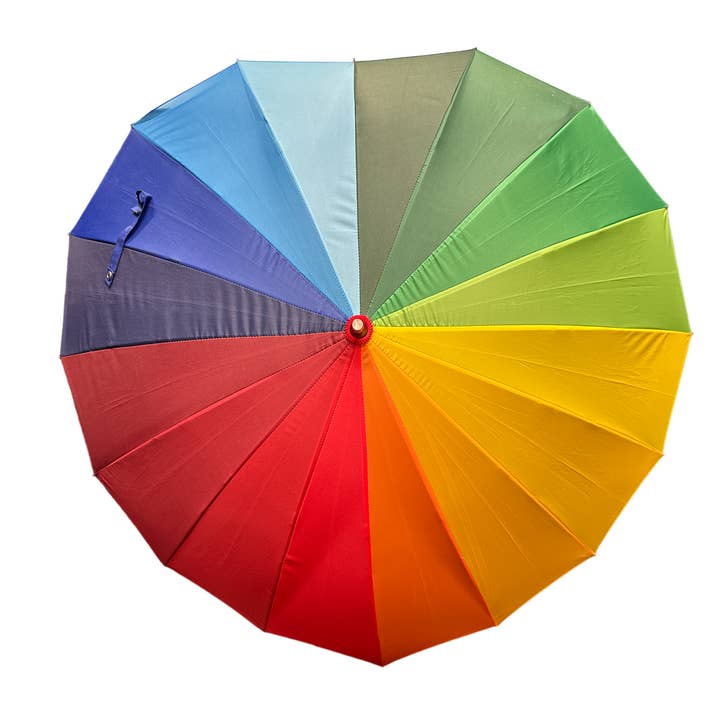 Soake - Wholesale Umbrella – Women's - Boutique Heart Umbrella Rainbow2