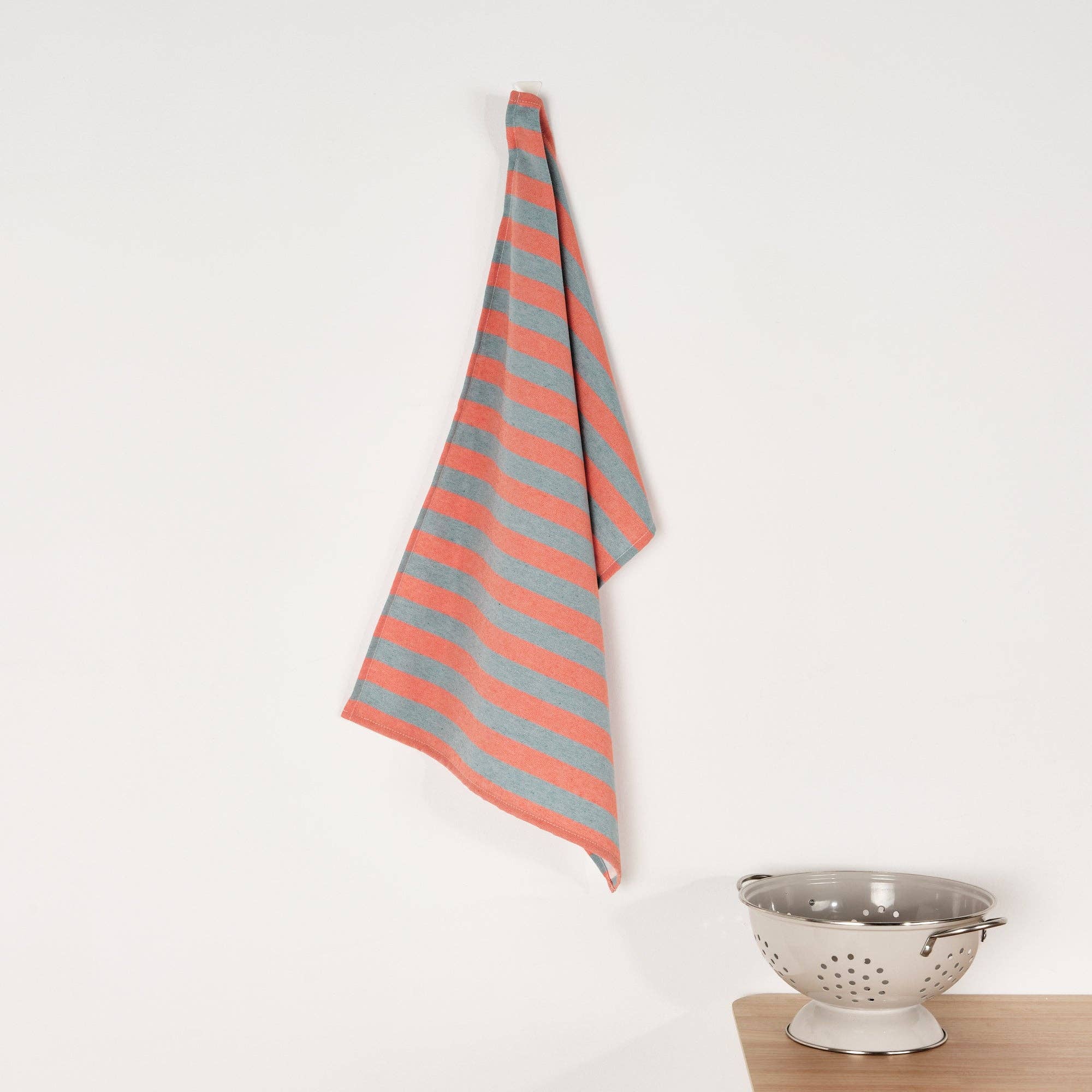 SG HOGAR - Wholesale Tea Towel - Maglia Raya Orange and Water Kitchen Towel 45x70 cm1
