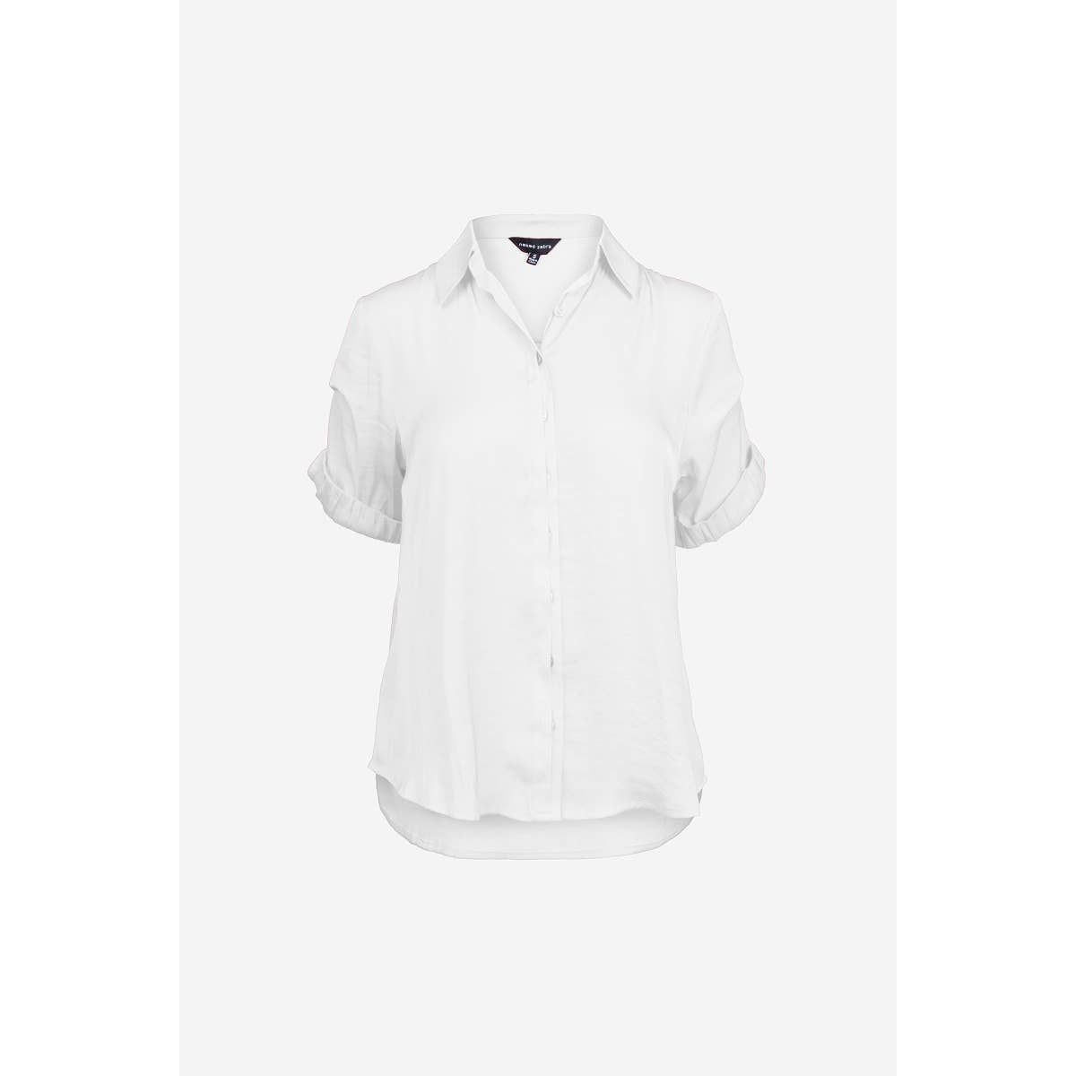 Naked Zebra - Wholesale Blouse - Women's - Pinned Short Sleeve Relaxed Blouse14