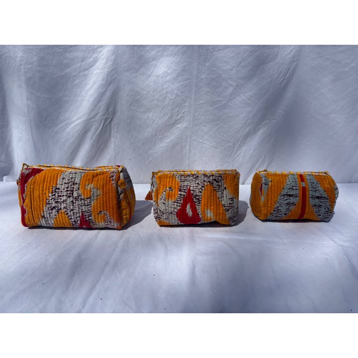 Tibet Handicrafts LLC - Wholesale Travel Set - Orange Vibes Velvet 3 Piece Travel Set12