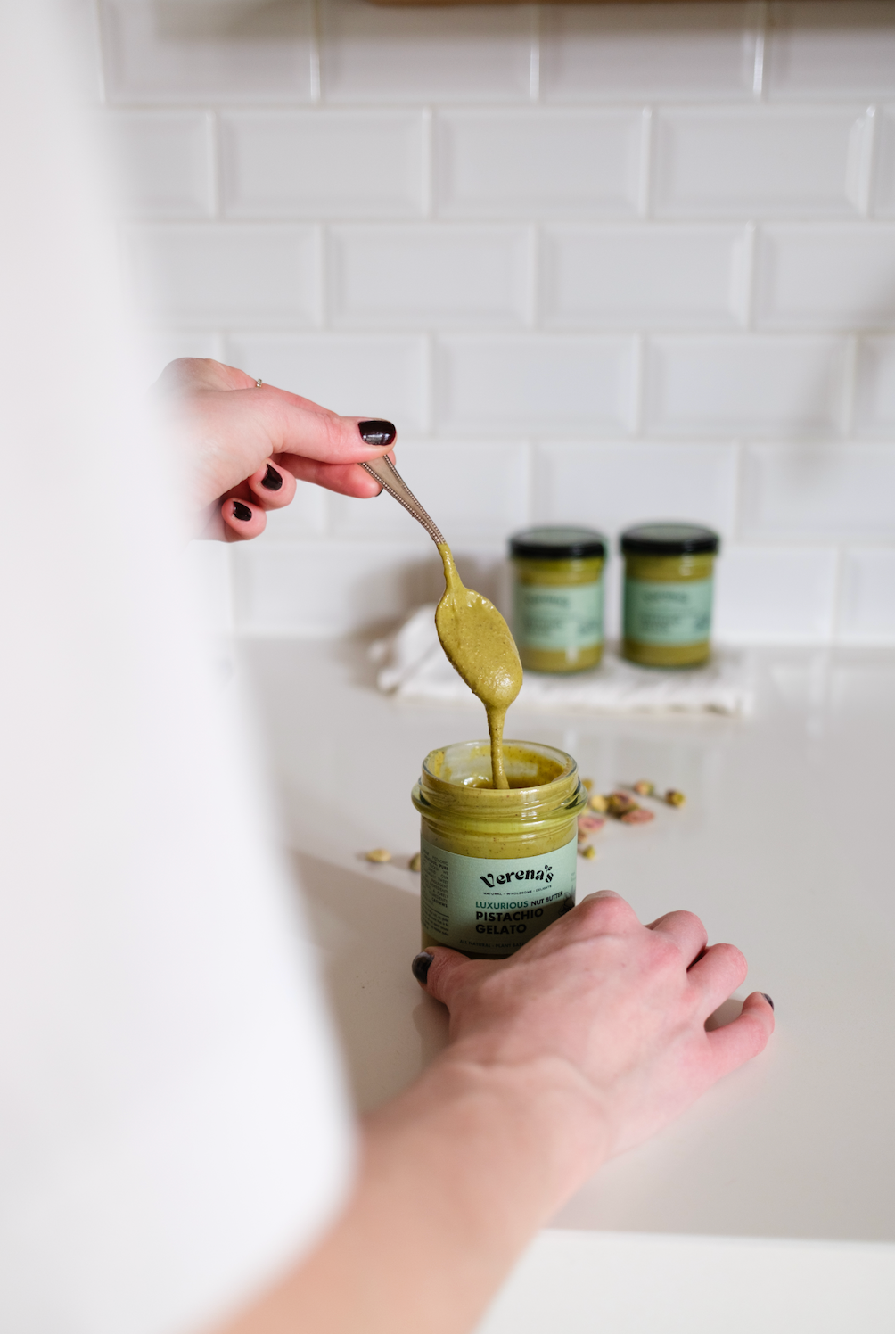 Verenas Kitchen LTD - Vendita all'ingrosso Burro di frutta secca - Burro di frutta secca Gelato al pistacchio2