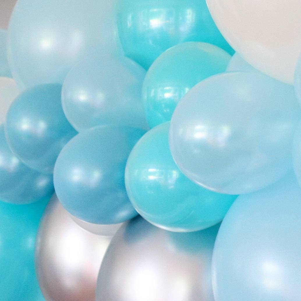 Illume Partyware - Wholesale DIY Craft Kit - Balloon Garland Kit DIY- Blue & Silver2