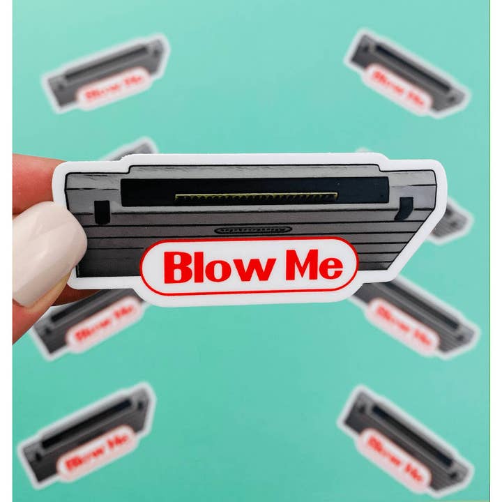 Funny Retro Gaming Sticker for Men, Game Cartridge Sticker for wholesale by Otto's Grotto