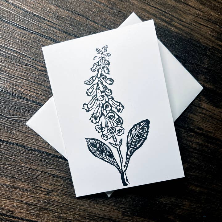 Vingerhoedskruid Wenskaart voor wholesale door Dragonduck Creations