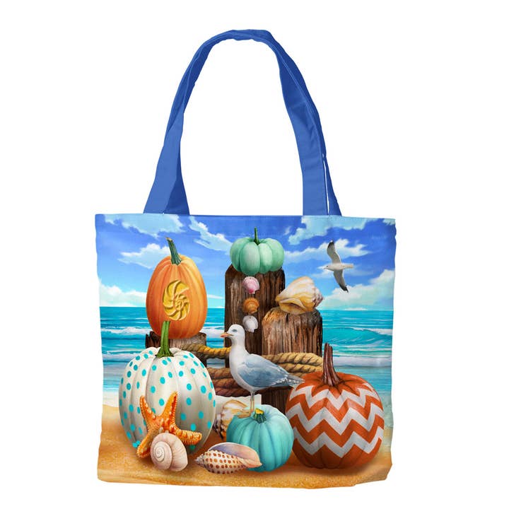 Seaside Fall Tote Bag 15" x 14" x 7" Briarwood Lane for wholesale by Briarwood Lane