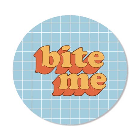 Imanes «Funny Slogan Design BITE ME» para venta al por mayor de ART WOW