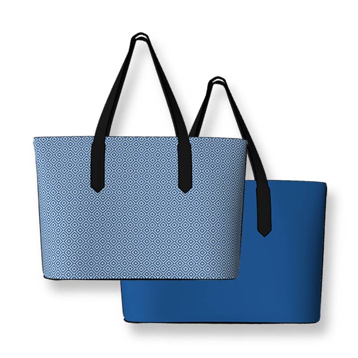 Moroccan Tles | Strong Blue Tote Bag Duo for wholesale by Mix N Match Style