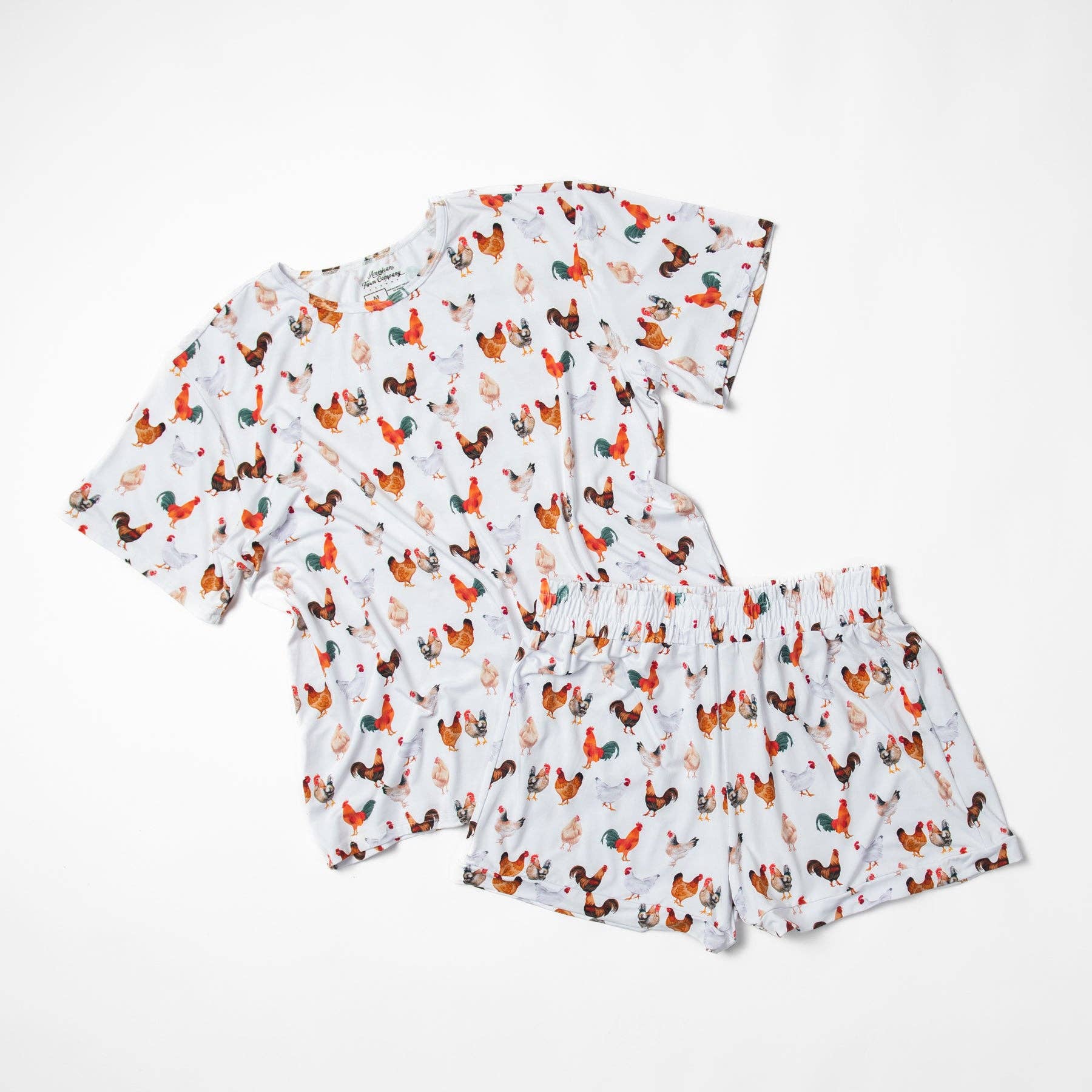 American Farm Company – Großhandel Schlafanzug-Set – Damen – Hühnchen-Bambus-Pyjama 2-teiliger Set - Erwachsene1