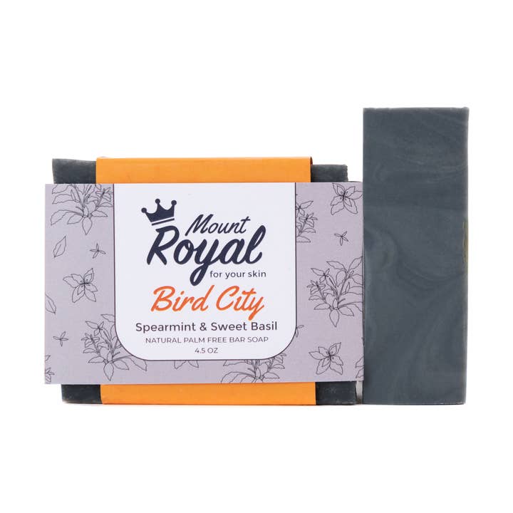Bird City- Spearmint & Sweet Basil Bar for engroshandel hos Mount Royal Soaps