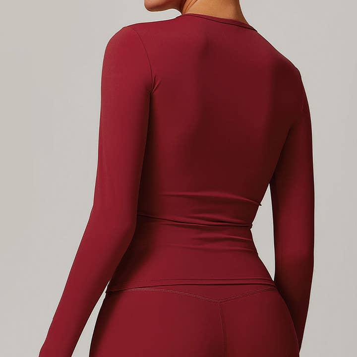 WONDERXFANS - Wholesale Athletic Top - Women's - Yoga running sports long sleeve tops9