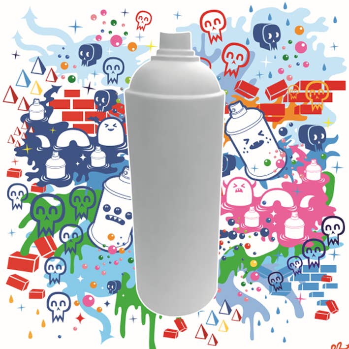 Doe-het-zelf vinylspeelgoed met spuitbus voor wholesale door Discordia Merchandising