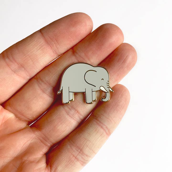Tom Hardwick - Wholesale Lapel Pin/Button - Elephant Enamel Pin