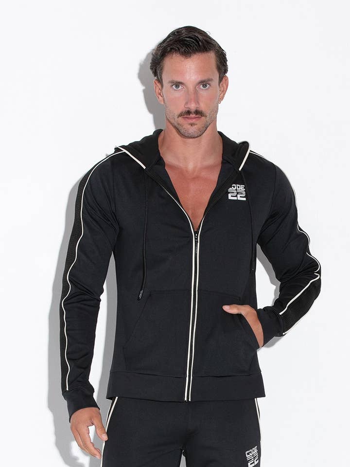 9930-2_BLACK_DOWNTOWN KAPUZENPULLI für den Großhandel von CODE 22