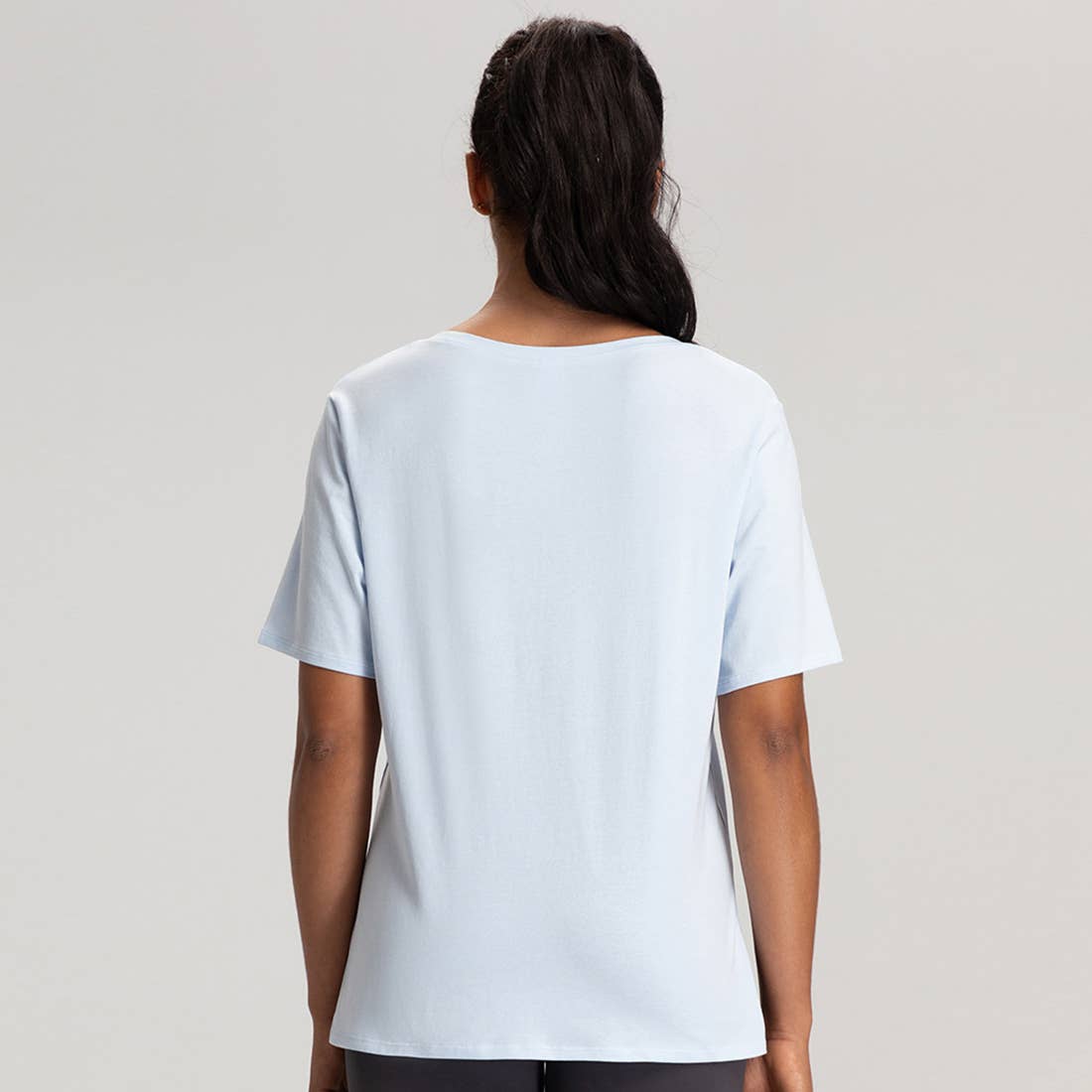 Sodalemon – wholesale Athletic top – Women′s – Women Loose Quick-Dry Breathable Round-Neck Yoga T-Shirt5