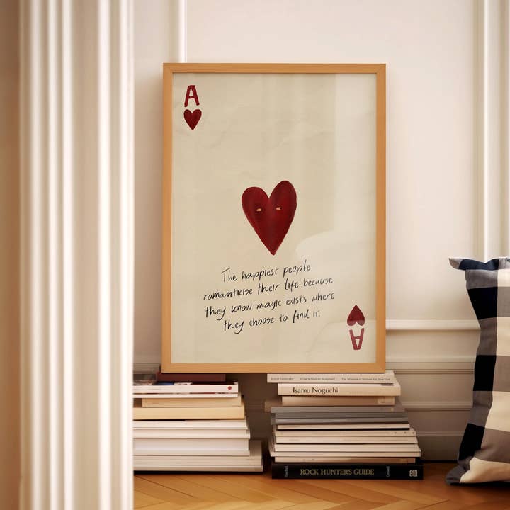 byKHAY – wholesale Art print – Ace of Hearts Quote Print3