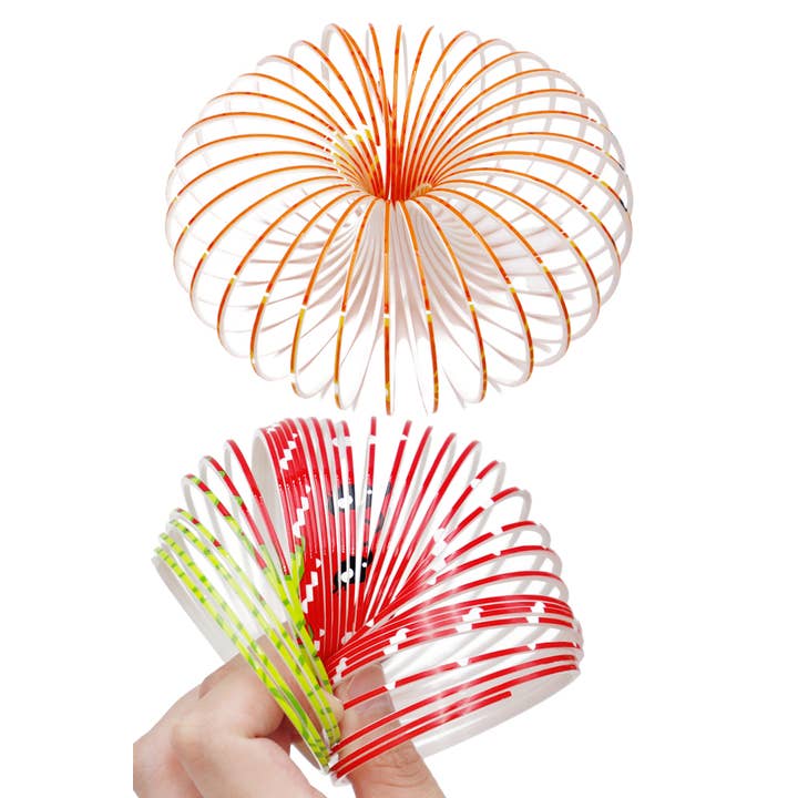 Cap Zone - Wholesale Classic Toy - Kids - Fruit Friends Walking Slinky Toy