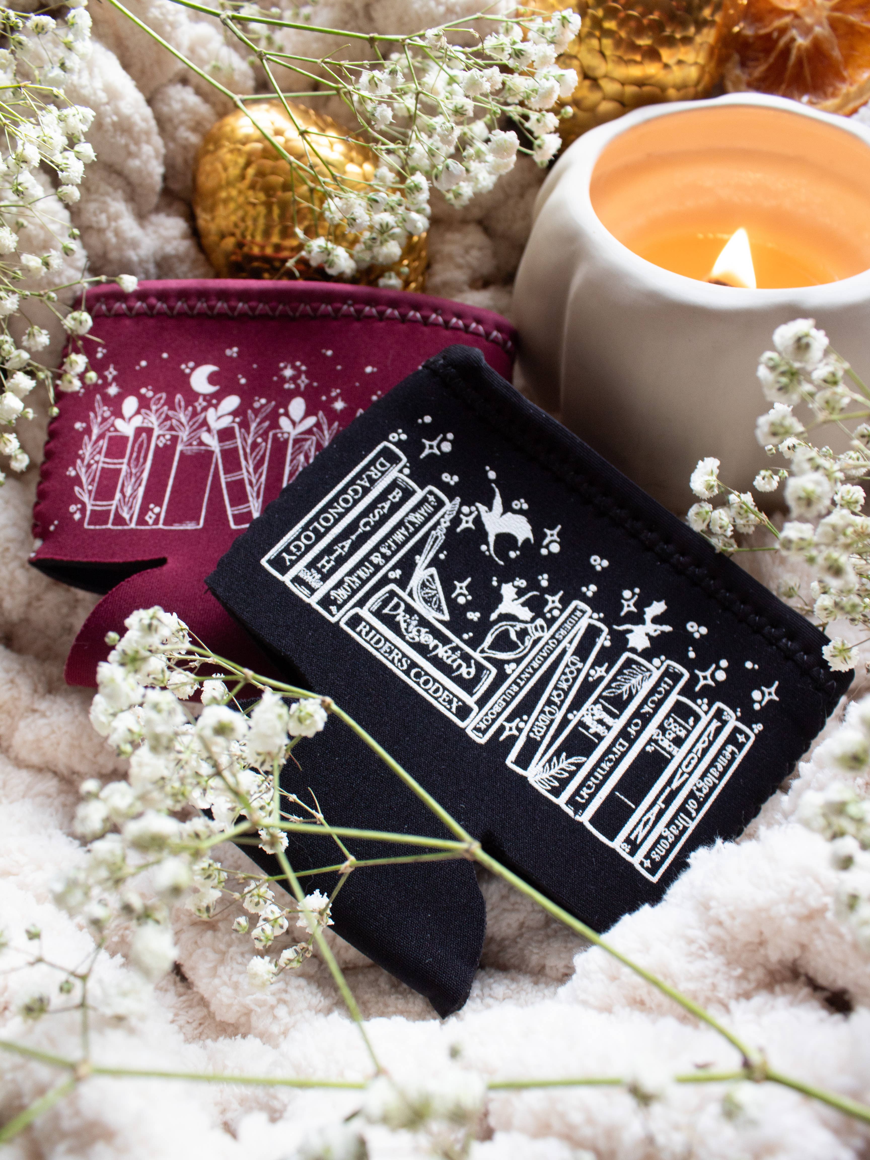 Meaggie Moos - Wholesale Drink Huggers & Koozies - Ice Cream Pint Sleeve | Fourth Wing Violet's Bookshelf3