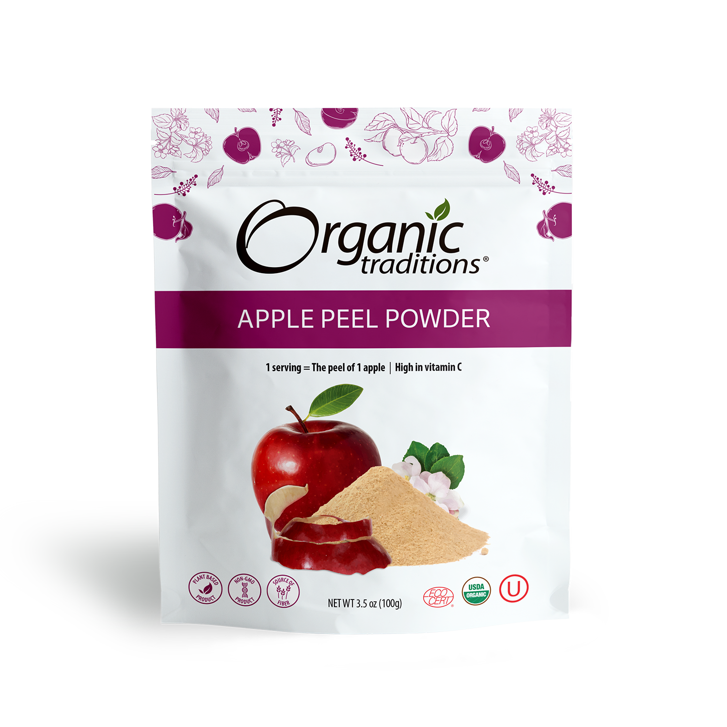 Organic Traditions - Wholesale Protein/Superfood Powder - Apple Peel Powder0