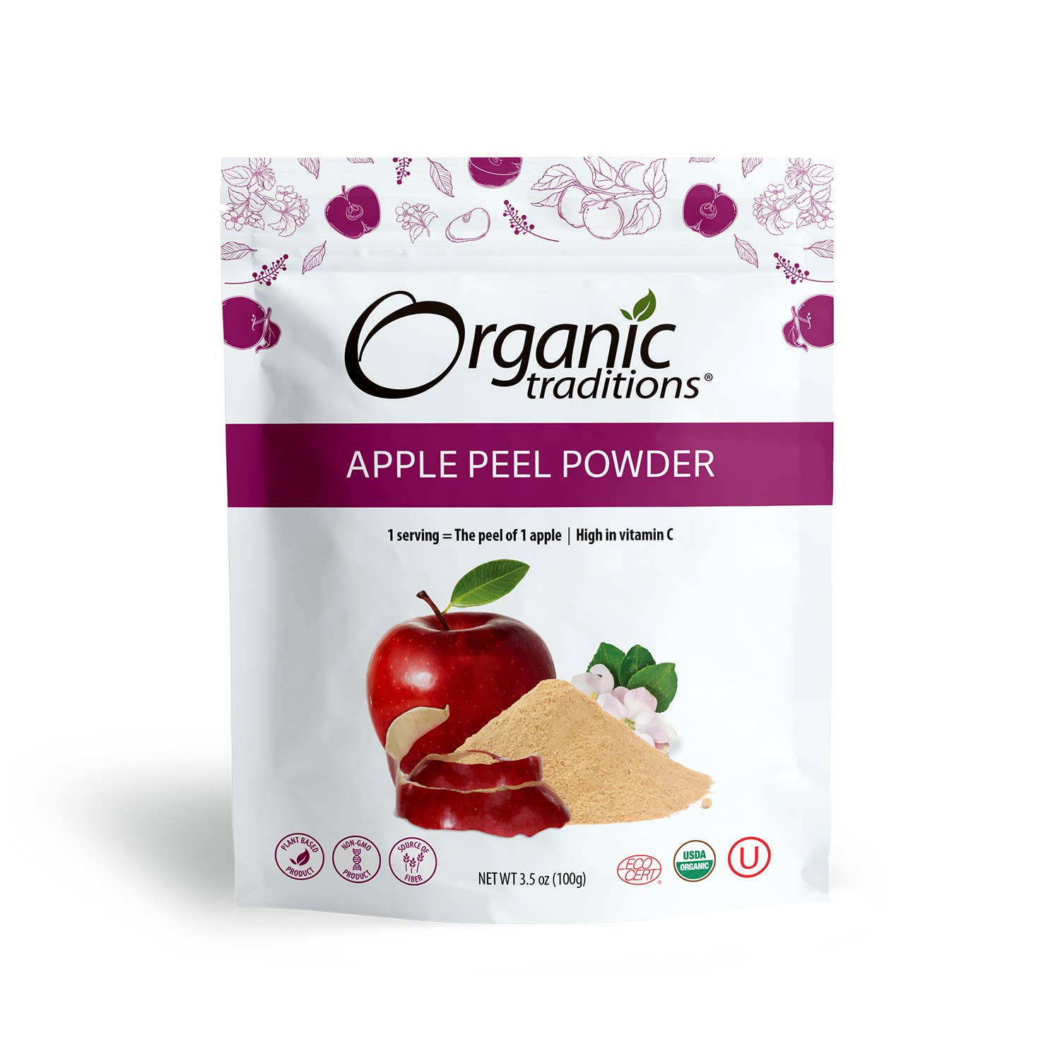 Organic Traditions - Wholesale Protein/Superfood Powder - Apple Peel Powder