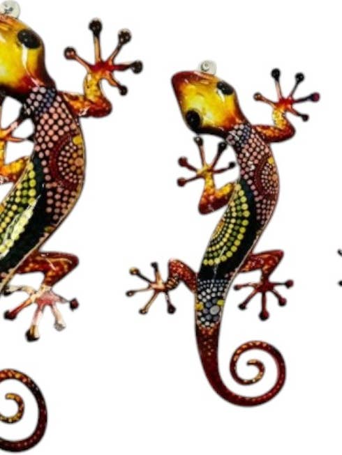 36-759 - Muurgekko's 3-delige set - Diverse kleuren voor wholesale door Rustic Farm