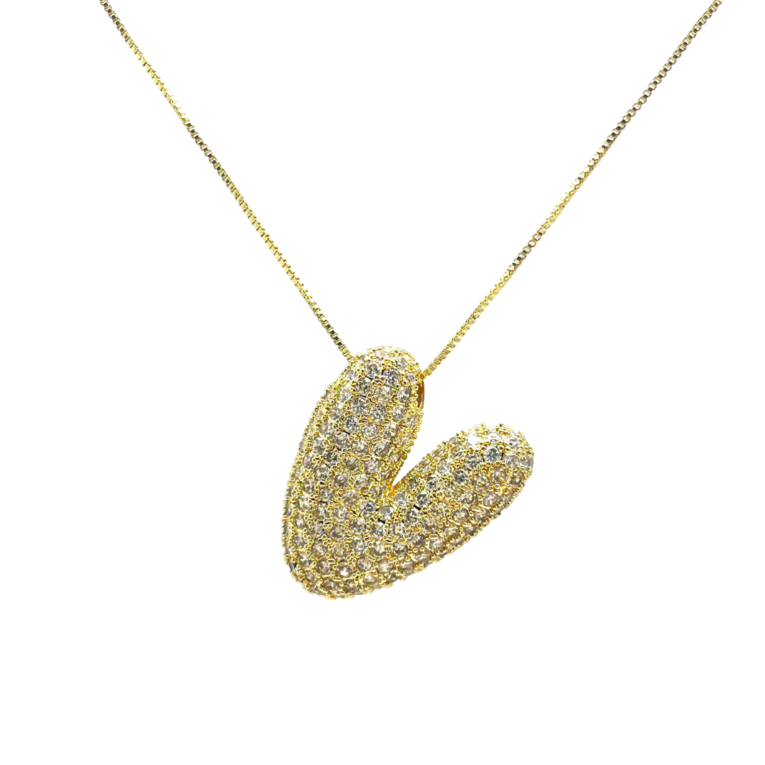 Savvy Bling - Wholesale Pendant/Charm Necklace - Initial Bubble Hailey Necklace21