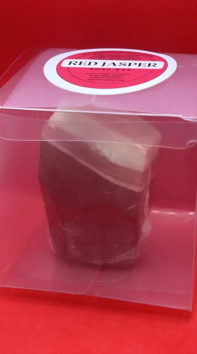 WaterBruja - Wholesale Bar Soap - Red Jasper Soap, Gemstone Soap, Wedding Favor, Rock Soap1