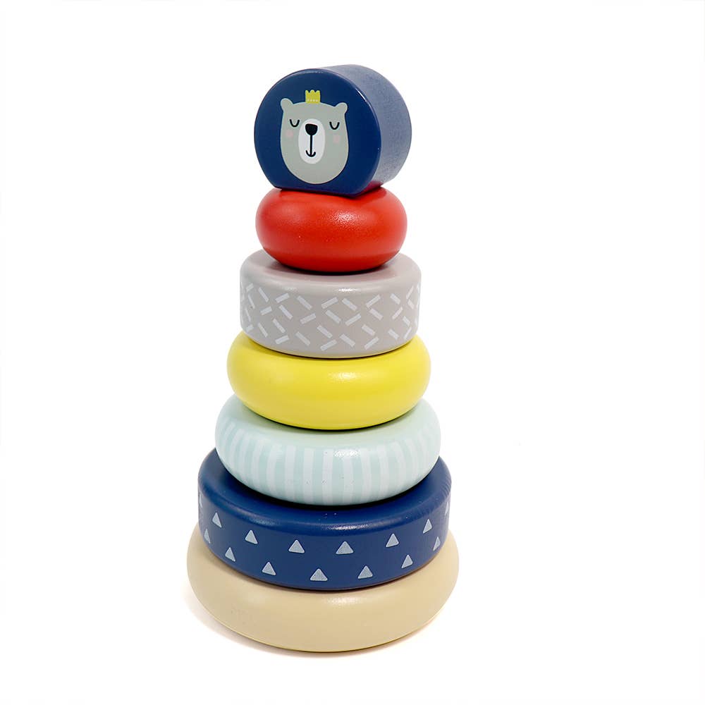 Leo & Friends - Wholesale Stacking Rings Game - Baby - Leo & Friends Wooden Stacking Toys, 6 Wooden Rings9