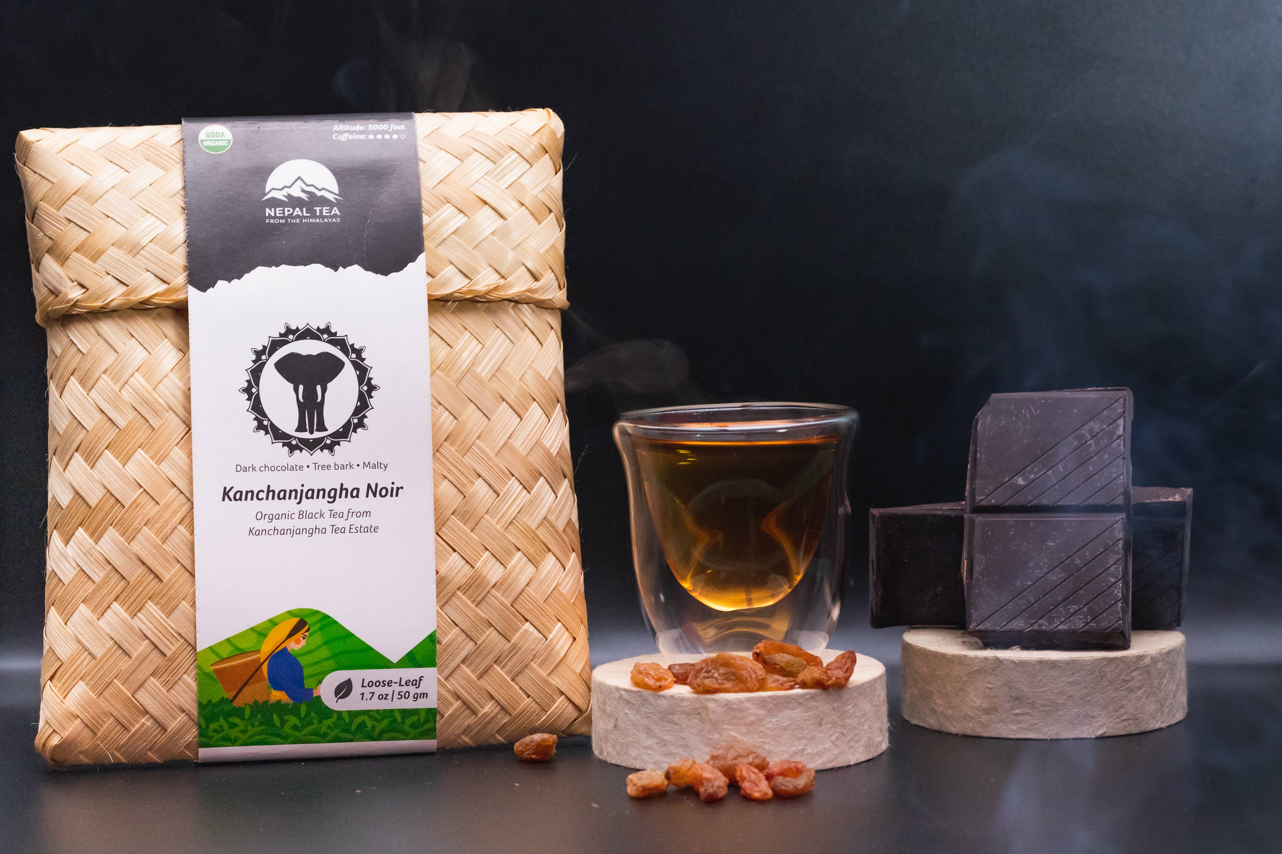 Nepal Tea Collective - Wholesale Loose Tea - Kanchanjangha Noir Loose Tea - 1 KG (2.2 Lbs.)2