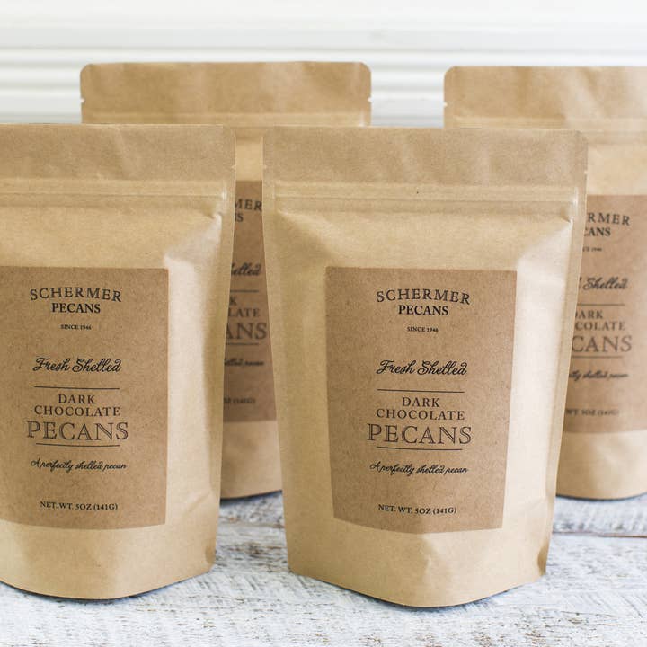 PECANOS DE CHOCOLATE ESCURO por atacado de Schermer Pecans