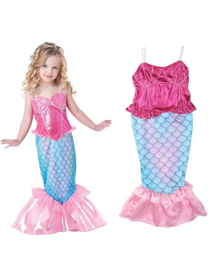 Fennco Styles - Wholesale Costume - Kids - Pink Mermaid Photo Prop Dress for Girls 2