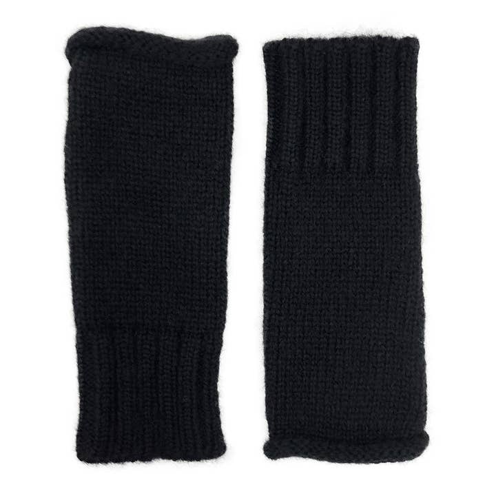 Black Essential Knit Alpaca Gloves for wholesale by SLATE + SALT