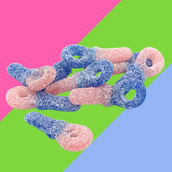 Kingsway Vegan Fizzy Bubblegum Tongue Painting Dummies 3kg for wholesale by Gaffney's Sweets & Treats Wholesale