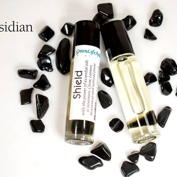 GreenLife Apothecary - Wholesale Essential oil roll-on - Crystal Infused Roll-On Essential Oils Chakra Roller Bottles1