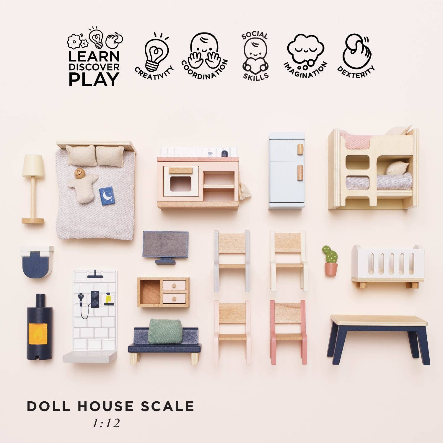 Le Toy Van, Inc. - Wholesale Doll Accessory Kit - Kids - Complete Dolls House Furniture2