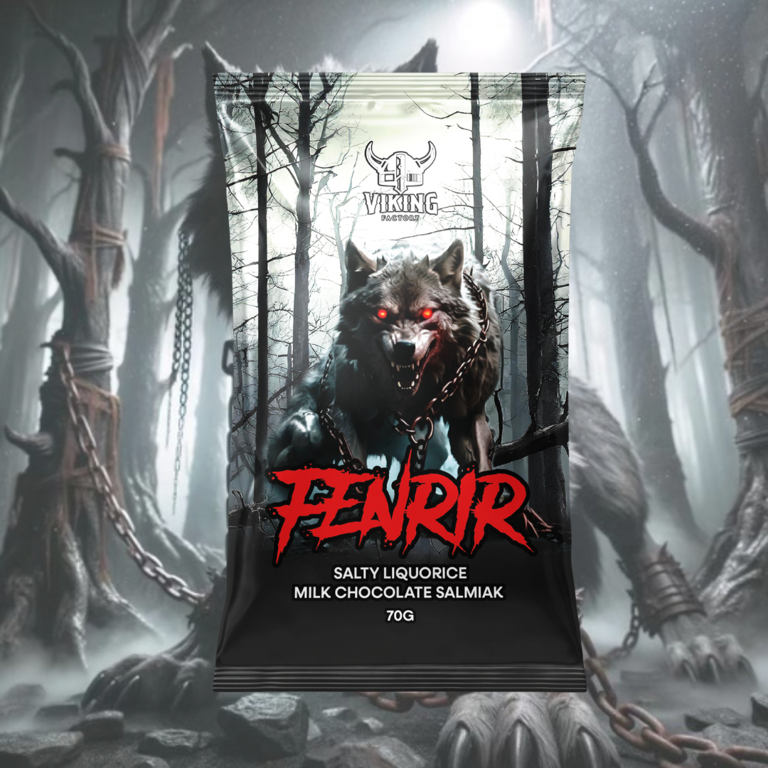 Viking Factory AB - Wholesale Licorice - Fenrir Liqourice Milk chocolate Salmiak 70 g1