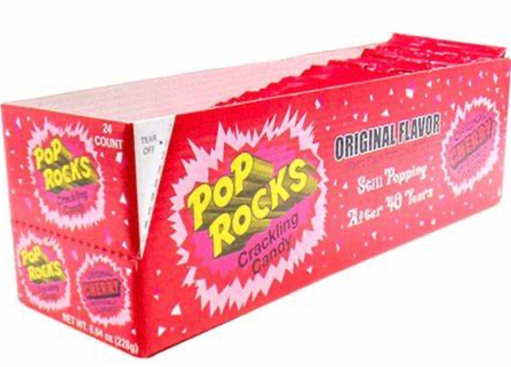 O'Shea's Candies Sweet Shop - Wholesale Hard Candy - Nostalgic Pop Rocks “Original Cherry 🍒” Flavor 24ct Dsp Box4