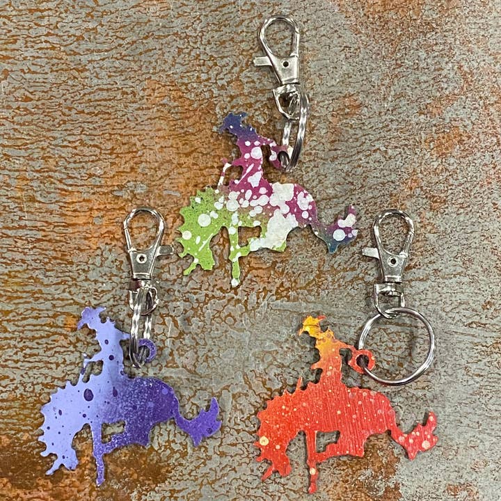 Bucking Horse Schlüsselanhänger für den Großhandel von Cut-n-rust LLC
