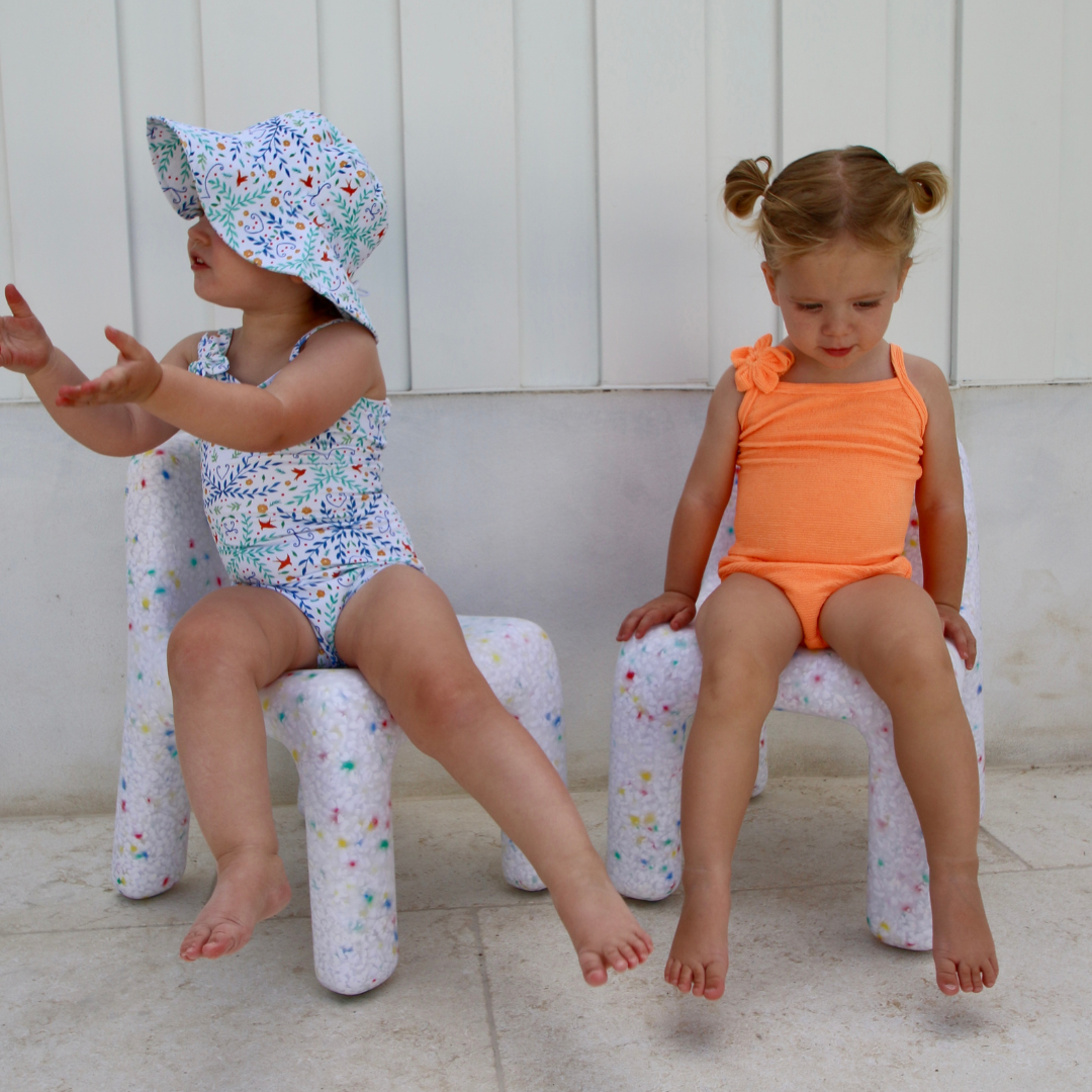 Anchor & Arrow - Wholesale One Piece Swimsuit - Kids - Florence One Piece | Orange Crinkle4