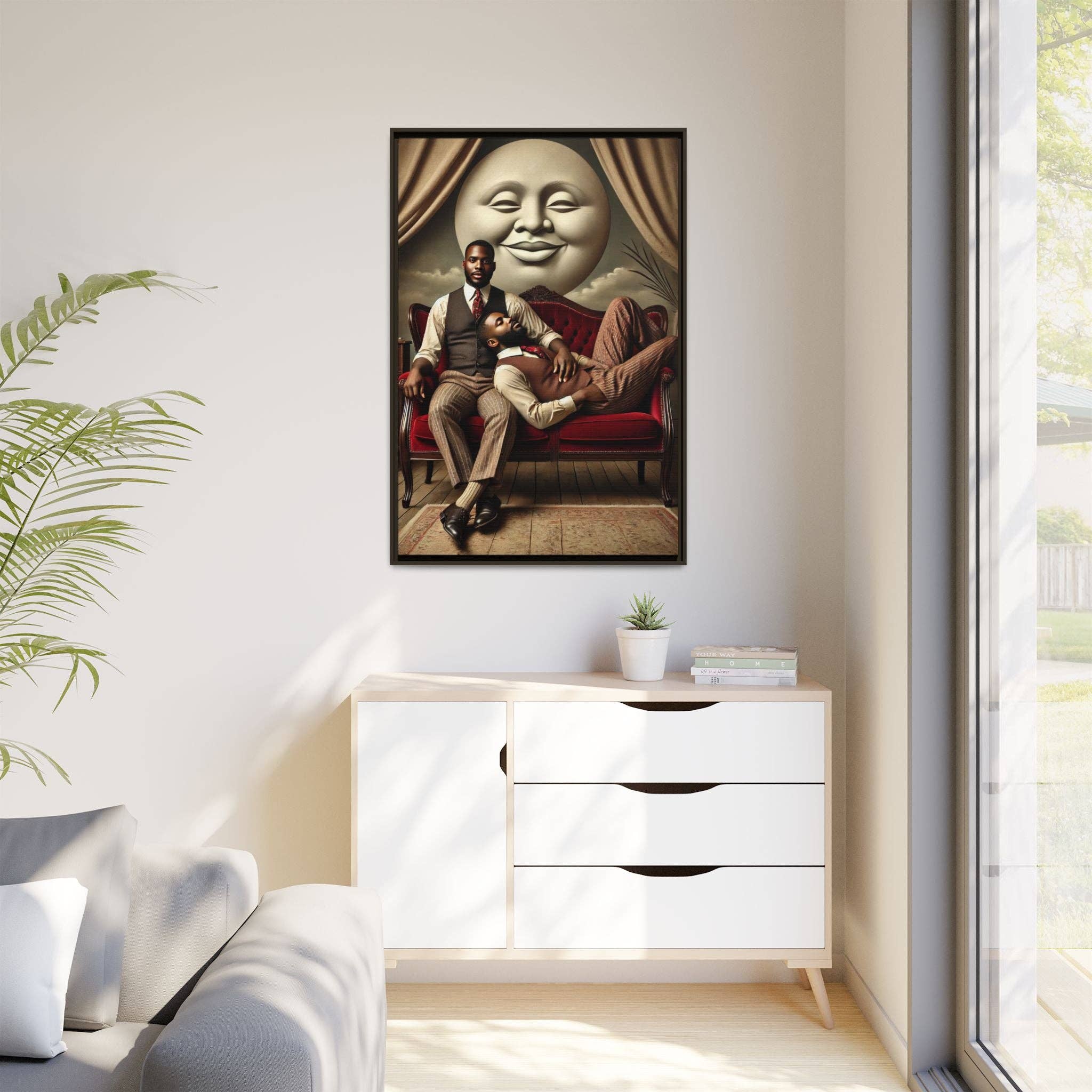 Walt & Pete - Wholesale Art Print - Missing Art Studies - Man In The Moon 00643