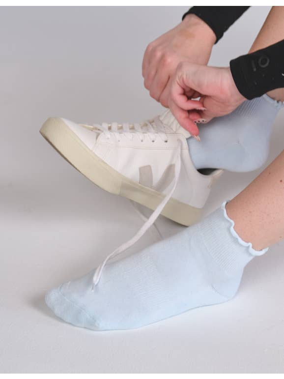 LUCKY HONEY - Wholesale Socks - Women's - Everyday Ruffle Cropped Crew Sock12