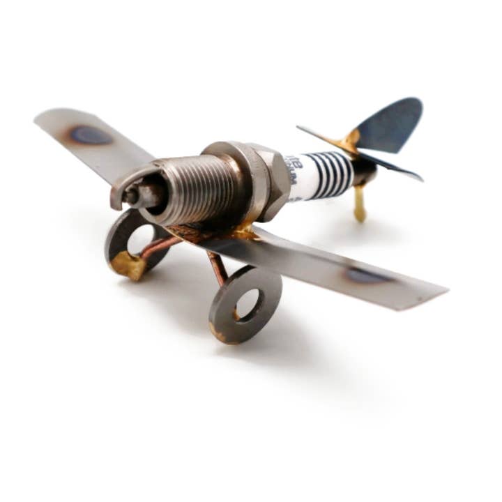 Rock Creek Metal Craft - Wholesale Decorative Tabletop Object - Low Wing Plane