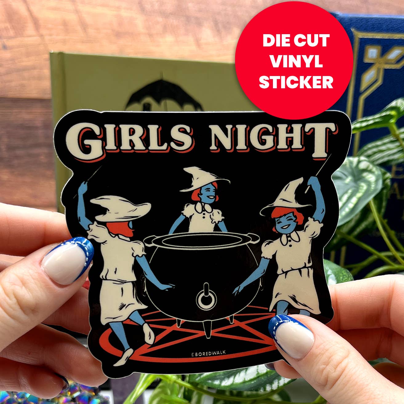 Boredwalk - Wholesale Sticker - Girls Night Witches Die Cut Sticker0