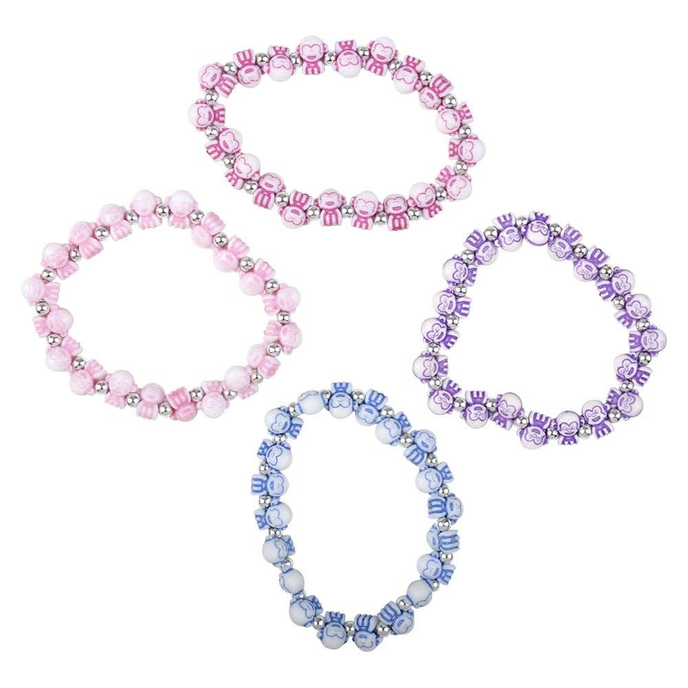 La Luna Bella - Toys - Wholesale Beaded Bracelet - Kids - ANIMAL STRETCH BRACELETS (72PC/UN) - LLB Toys4