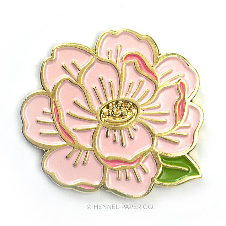Enamel Pin - Flower for wholesale by Hennel Paper Co.