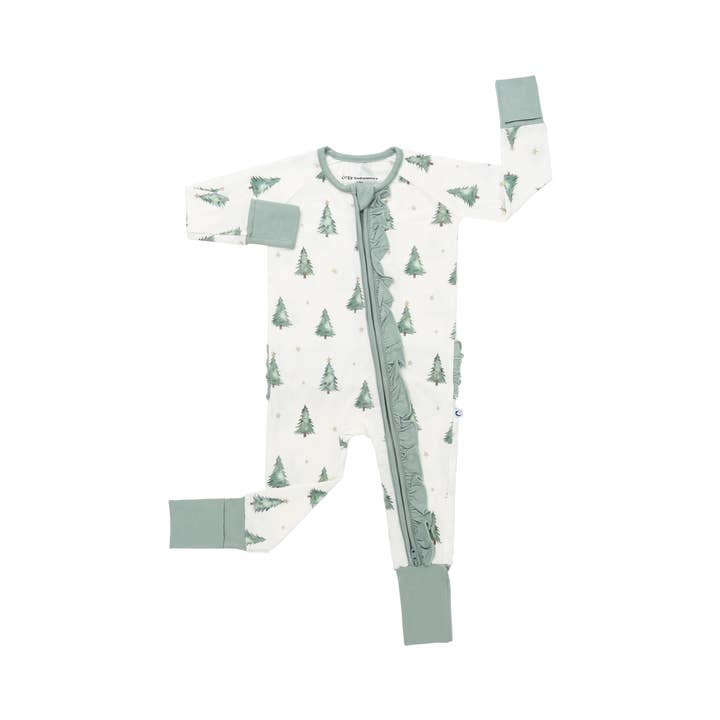 Evergreen - Ruffle Cozy Sleeper for wholesale by Cozy Dreamerz