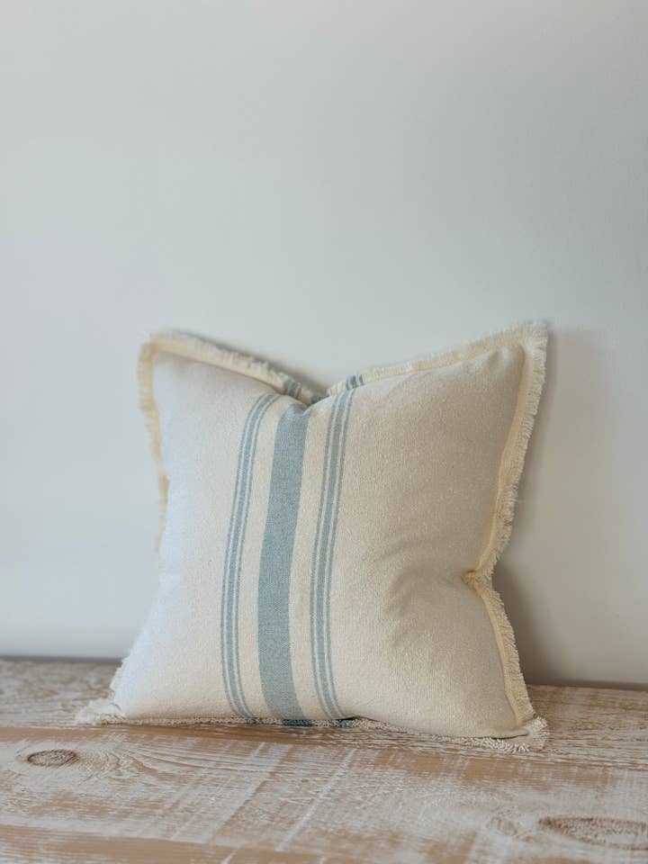 Ellie Pudebetræk 45x45 - Lyseblå Stribe for engroshandel hos Ellenvale Trade